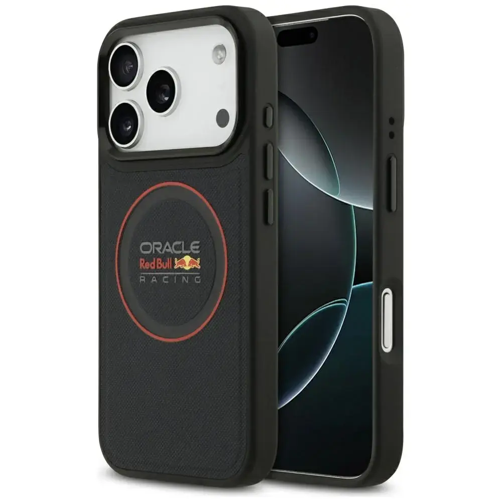 Red Bull Meshed Red Ring & Metal Buttons phone case with MagSafe support for iPhone 17 Pro navy