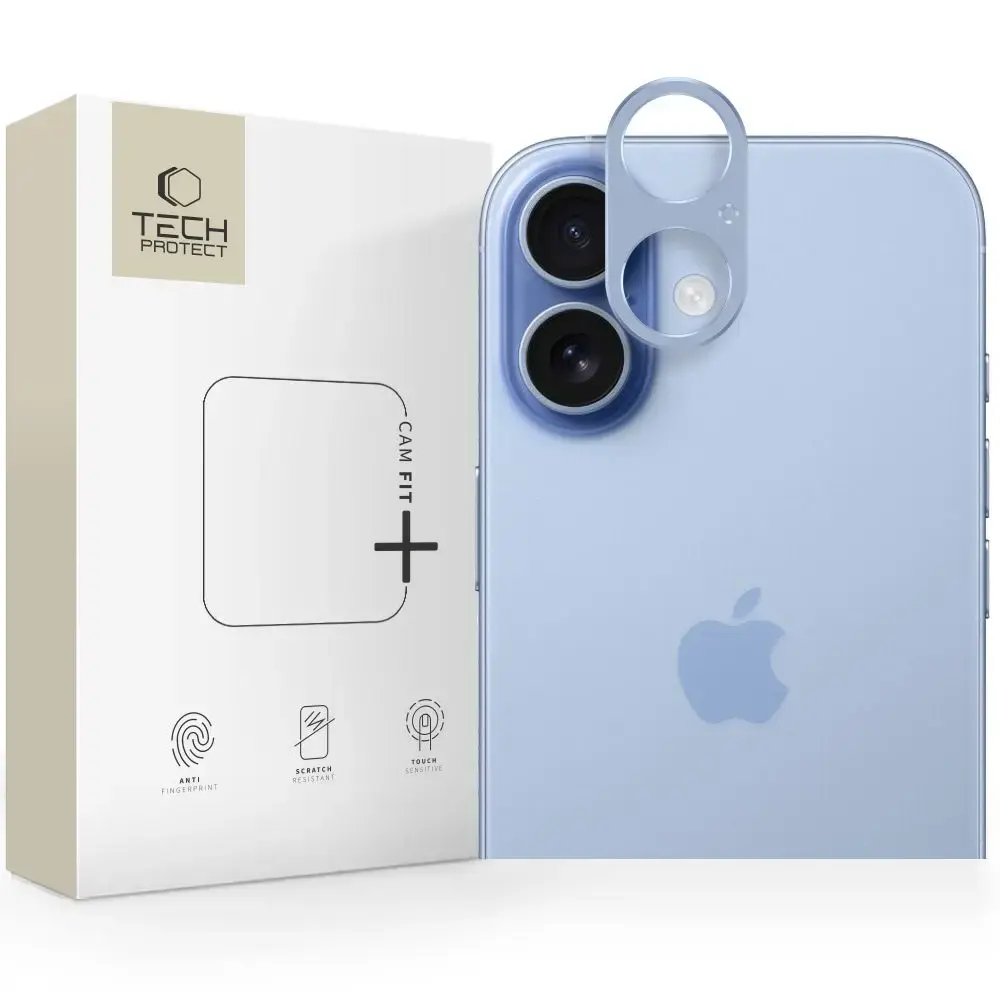 TECH-PROTECT CAMALLOY FIT+ kameras aizsargstikls Apple iPhone 17, zils