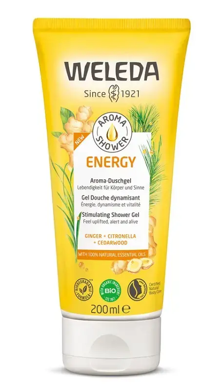 Weleda Energy Aroma Shower Gel 200ml in Clear