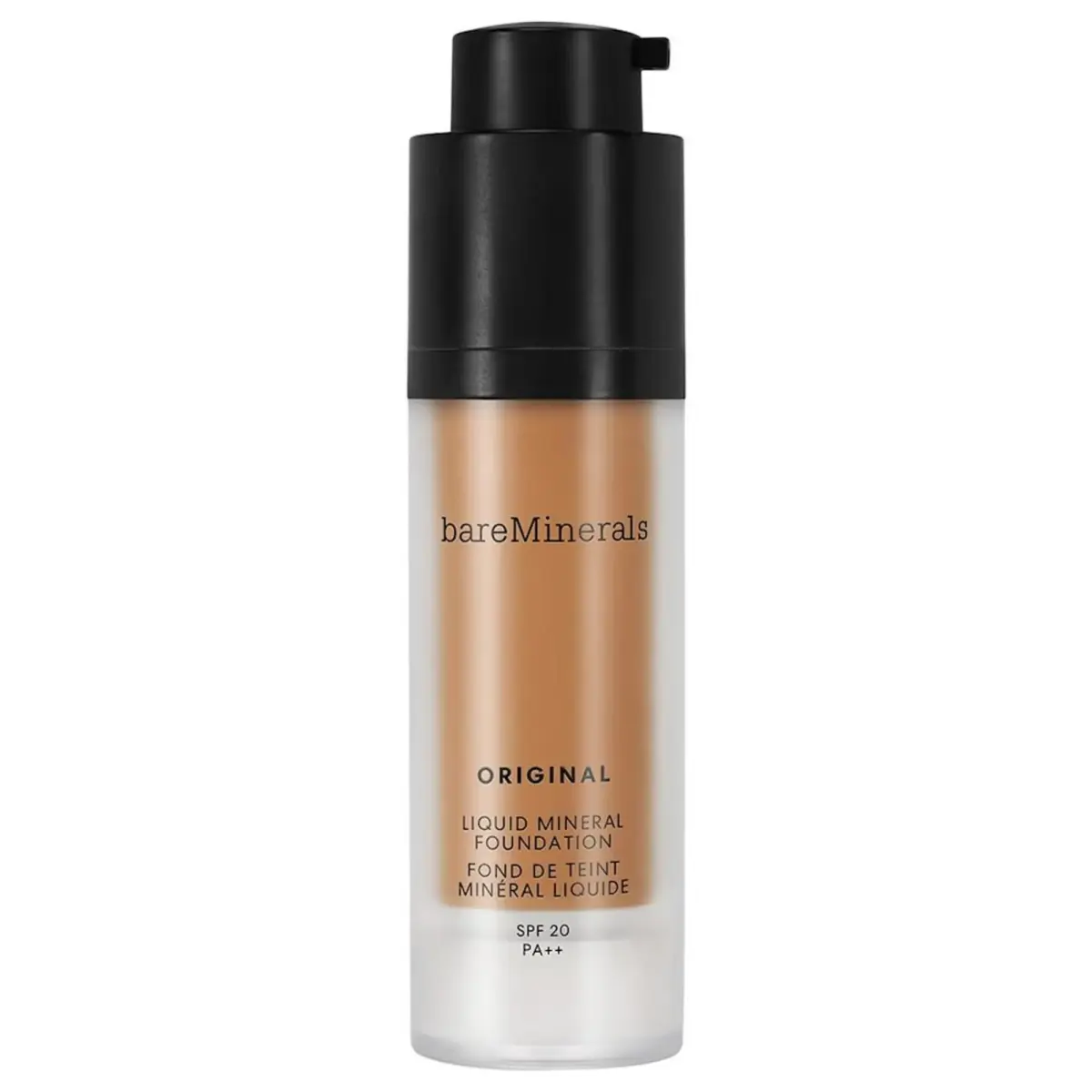 BareMinerals, Original Liquid Mineral, Luminous, Liquid Foundation, 24, Neutral Dark, 20 SPF, 30 ml