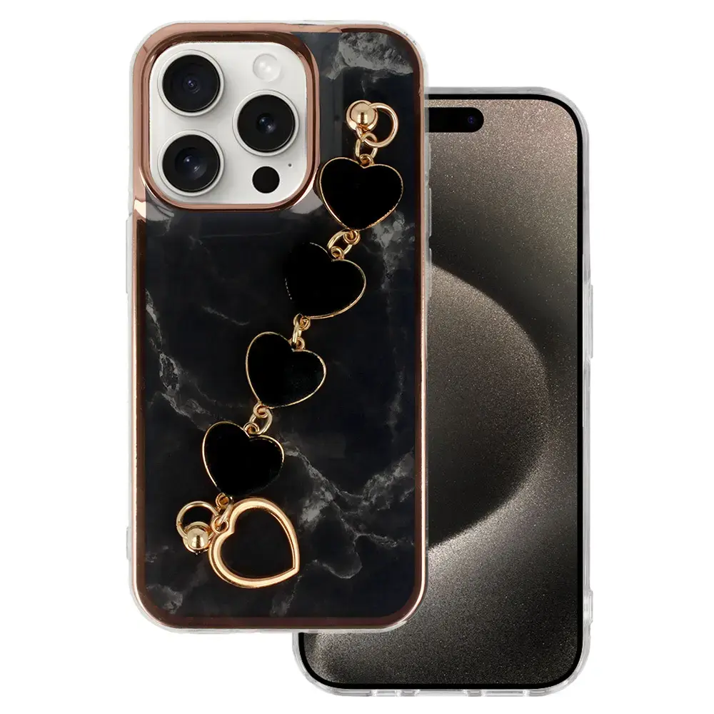 Trend maciņš telefonam iPhone 16 melns (dizains 6)