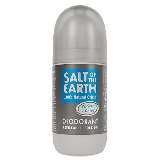 Salt of the Earth Refillable Roll-on Deodorant - Vetiver & Citrus