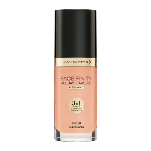 Max Factor Face Finity All Day Flawless 3 in 1 Foundation 30ml - 64 Rose Gold