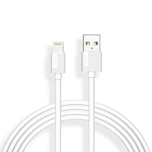 CABLE T-PHOX NETS LIGHTNING WHITE 3A ; PVC ; 1,2M