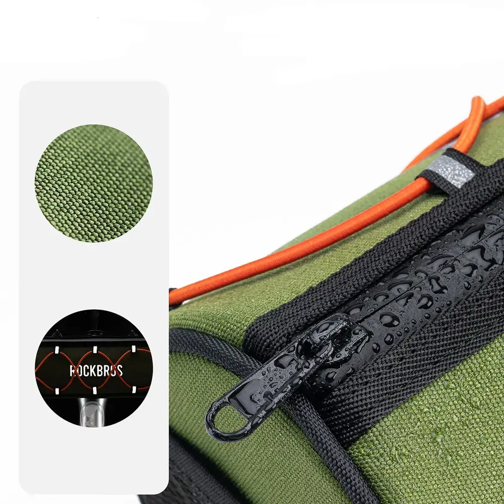 Torba na kierownicę 1,5L Rockbros TL002 ROAD TO SKY wodoodporna – zielona