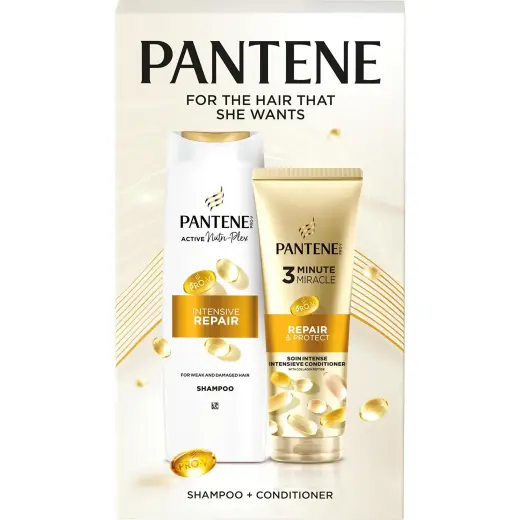 Pantene, Set Regalo Bellezza, Intensive Repair Geschenkset (Set per La Cura Dei Capelli)