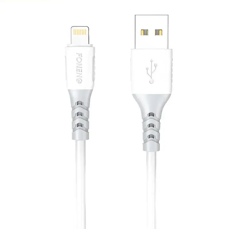 Foneng X66 datu pārraides un uzlādes vads | USB-C uz Lightning | 20W | 1m | balts