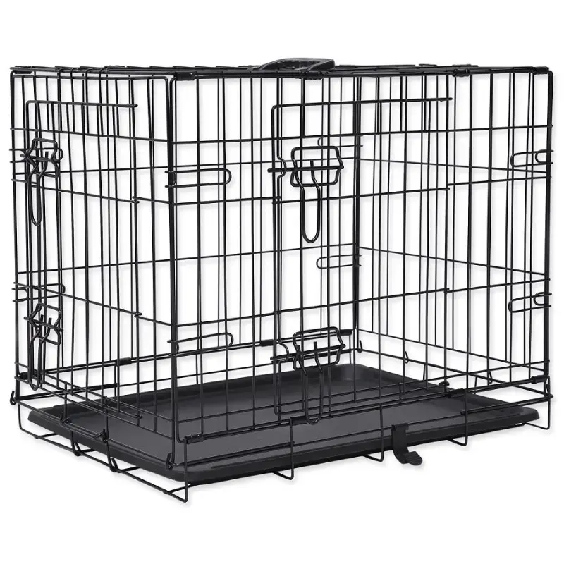 Bokss suņiem - Placek wire dog crate / Double door / 106 x 69 x 77 cm
