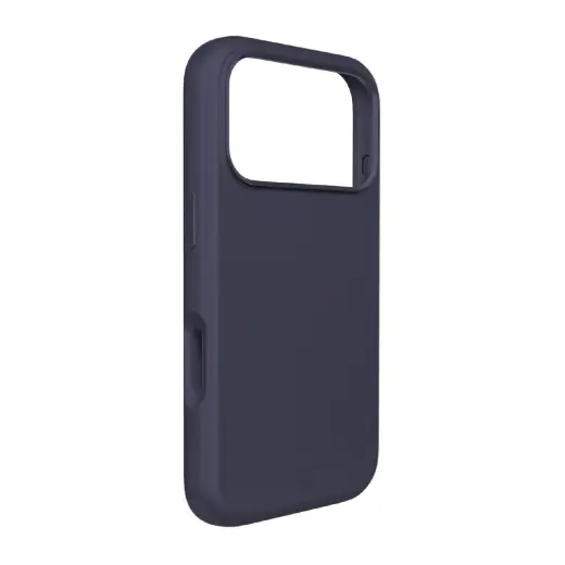 Pure Icon Mag Pro Liquid Silicone Case for iPhone 17 Pro, MagSafe Compatible, with Camera Protection and Aluminum Buttons - Dark Blue