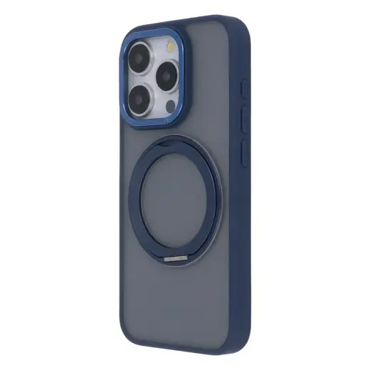 Secure Spinning Mag phone case with MagSafe support for iPhone 14 navy
