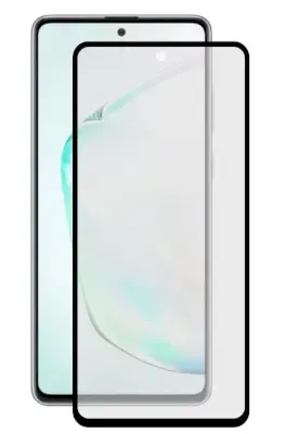 HOFI Fusion Full Glue 5D aizsargstikls pilnam ekrānam ar rāmiņu telefonam Samsung Galaxy Note 10 Lite Melns