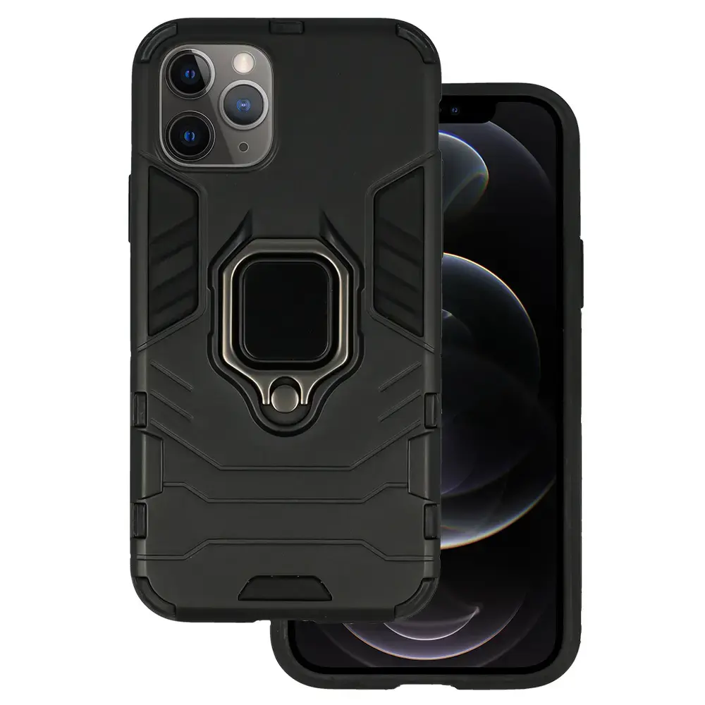 Ring Armor maciņš ar statīvu telefonam iPhone 11 Pro melns