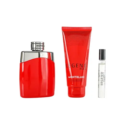 Set Montblanc: Legend Red, Eau De Parfum, For Men, 100 ml + Legend Red, Eau De Parfum, For Men, 7.5 ml + Legend Red, Shower Gel, 100 ml