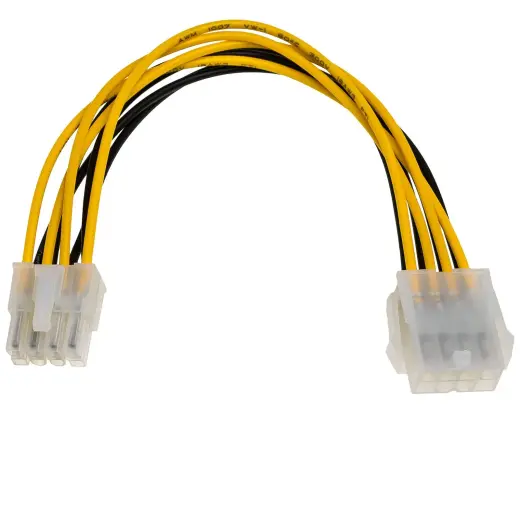 Adapter with cable Akyga AK-CA-08 extension P8 8 pin (f) | P8 8 pin (m) P4+4 20cm