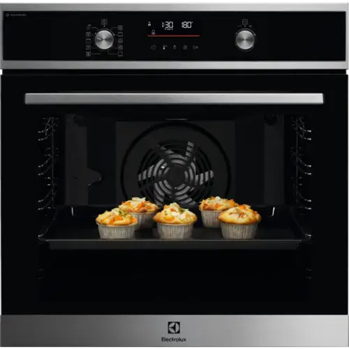 Electrolux Tvaika cepeškrāsns 600. sērija ar SteamBake, iebūv., melna