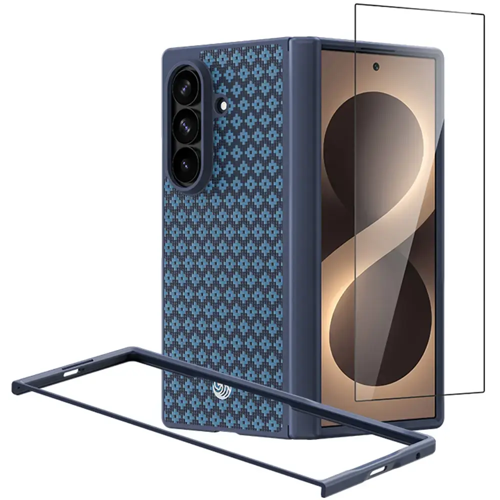Benks Magnetic Armor Grid Pro Grand Combo Case (C051) do Samsung Galaxy Z Fold 8 Ultra blue