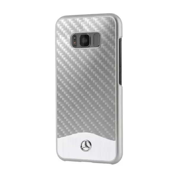 Mercedes MEHCS8LCACSI S8 Plus G955 silve r|srebrny hard case carbon