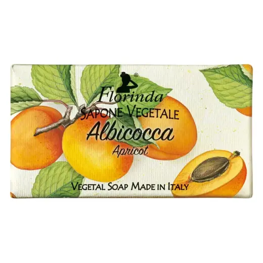 Florinda, Apricot, Vegan, Cleansing & Hydrating, Fruity, Scented Soap Bar , 100 g