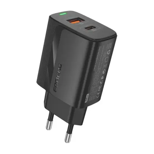 Foneng EU66 travel charger | 20W | PD | USB-C | black