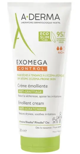 A-Derma Exomega Control Emollient Cream 200 Ml