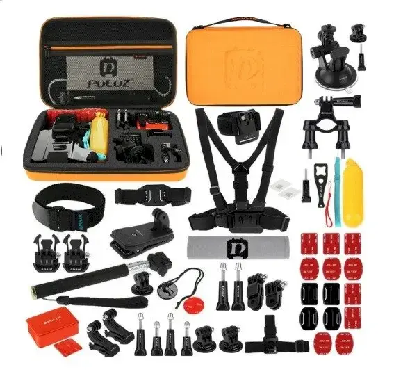 Puluz 53 in 1 accessories set for action cameras | GoPro | HERO9 (EVA OR)