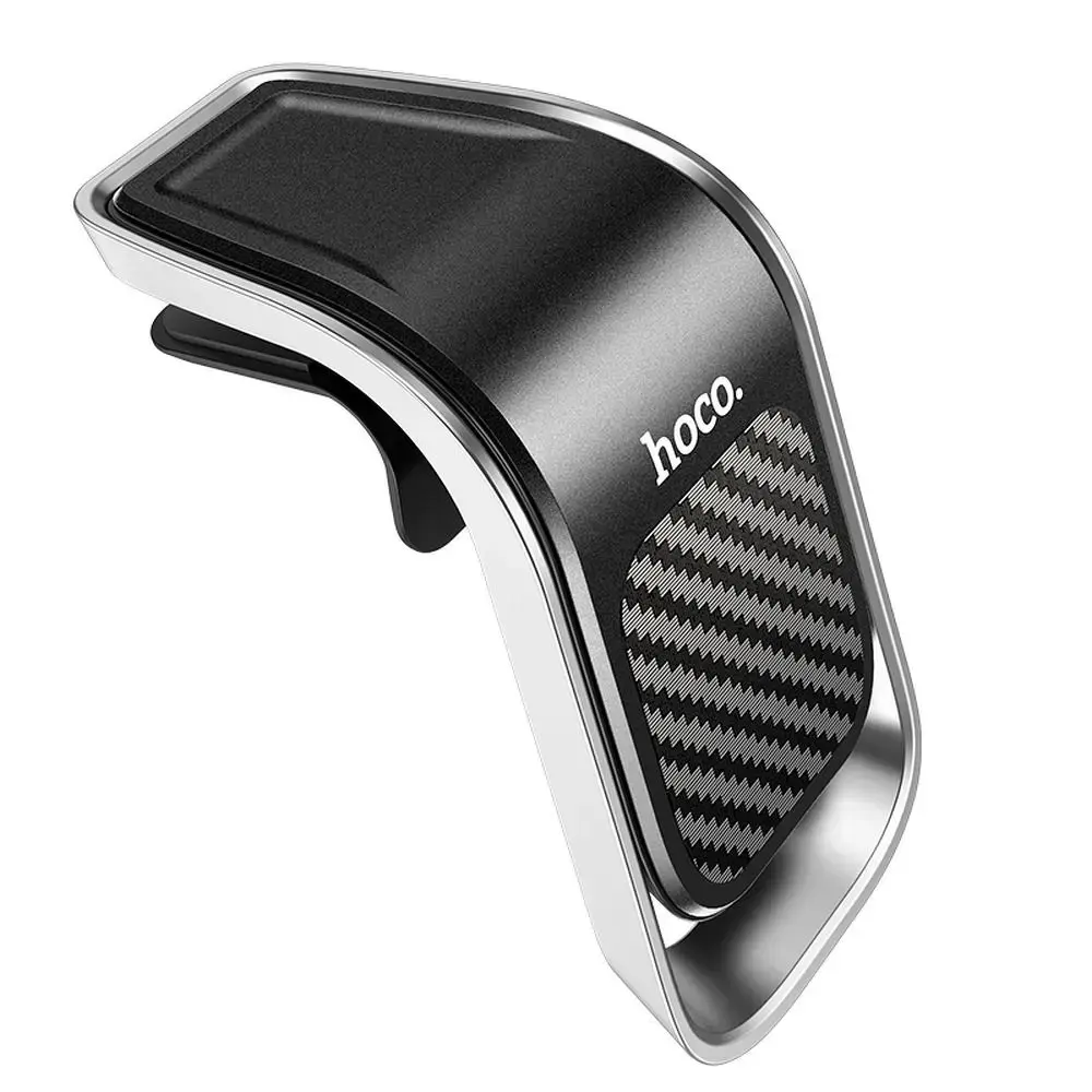 Magnetic car phone holder Hoco air vent CA74 black and silver