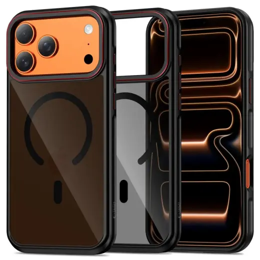 TECH-PROTECT MAGHYBRID telefoni ümbris MagSafe toega iPhone 17 Pro must punane