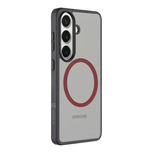 Tactical MagForce Hyperstealth 2.0 phone case with MagSafe support for Samsung Galaxy S26 (S942) black red