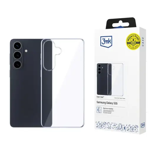 3mk Clear phone case for Samsung Galaxy S26 (S942) transparent