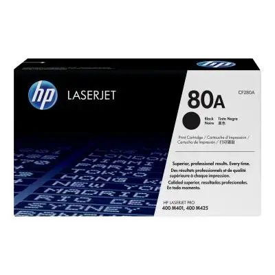 HP Cartridge No 80A HP80A HP 80A Black Schwarz (CF280A)