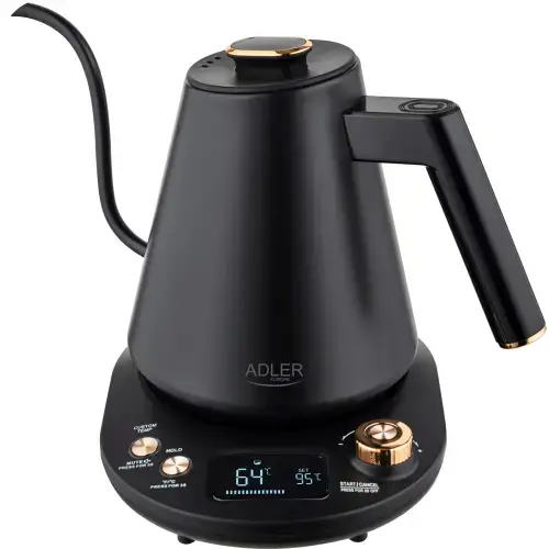 Adler AD 1349B Elektriskā tējkanna ar garu snīpi 1L 1100W