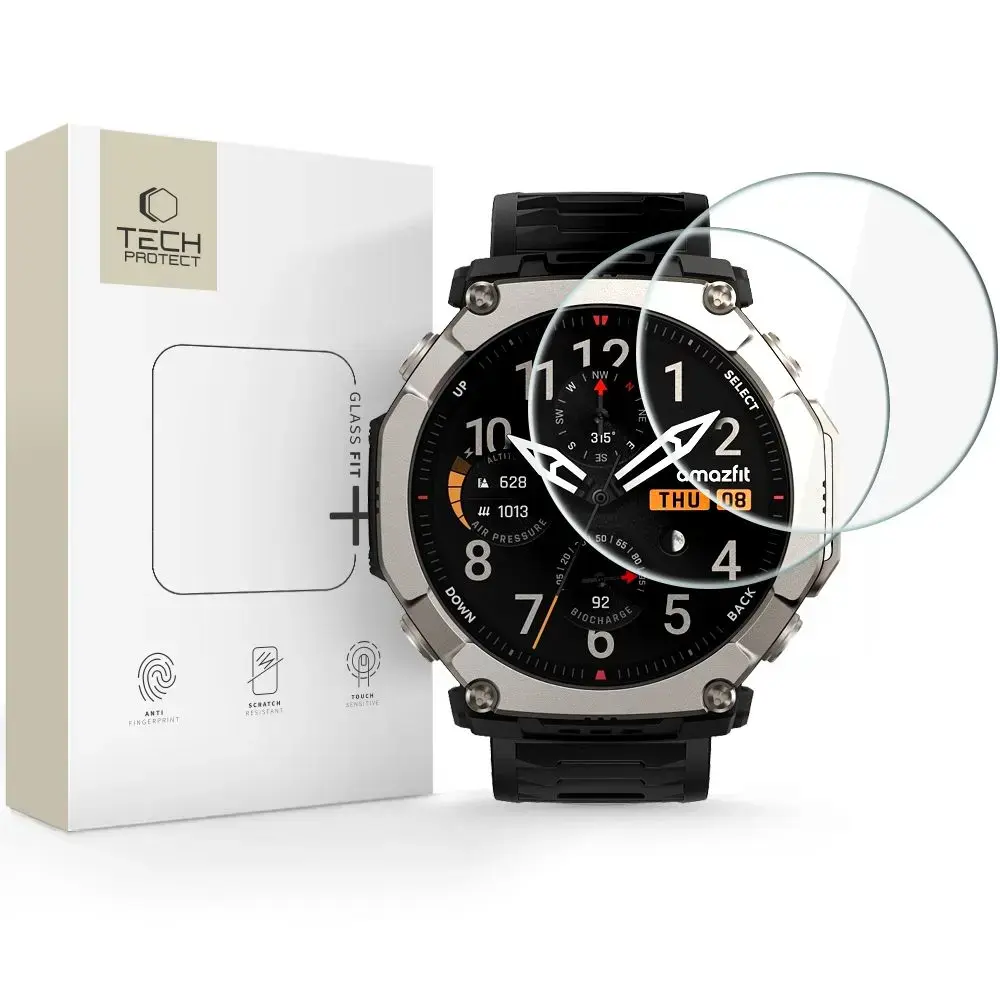 Tech-Protect aizsargstikls priekš Amazfit T-Rex Ultra 2 | caurspīdīgs