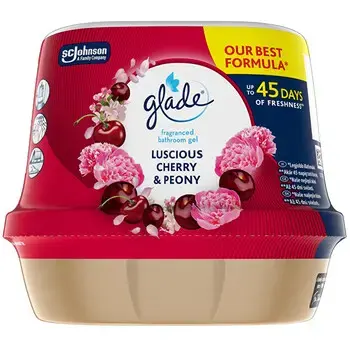 Glade Luscious Cherry & Peony Gel - Vonný gel do koupelny 180.0g