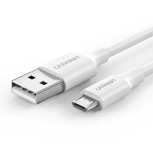 UGREEN US289 datu pārraides un uzlādes vads | USB-A uz Micro USB | 12W | 1m | balts
