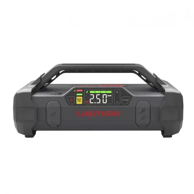 Lokithor Auto Jump Starter with Compressor 150 PSI Air Pump 12V 2000A