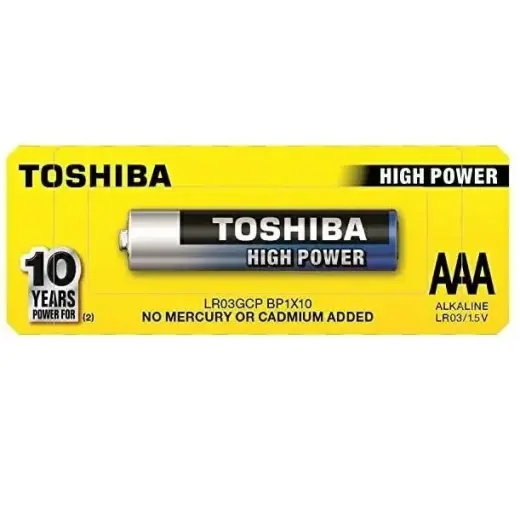 Bateria Toshiba LR03 AAA 1szt|pcs HIGH POWER (LR03GCP BP-1X10)