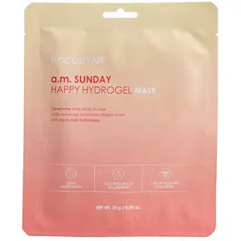 Kocostar Sunday Happy Hydrogel a.m. Mask - Hydratační pleťová maska 25.0g