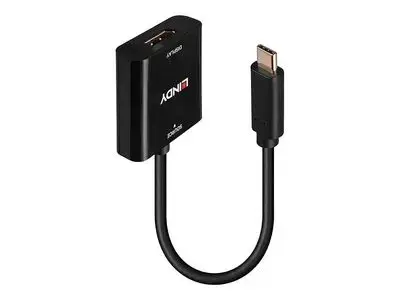 Lindy - video adapter - 24 pin USB-C to DisplayPort - 21 cm
