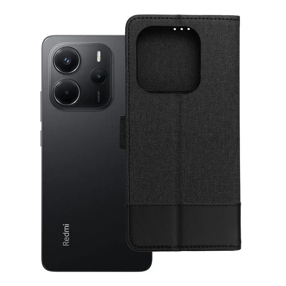 GOMMA Book for Xiaomi Redmi Note 14 4G (GLOBAL - 164,84mm x 78,15mm x 8,16mm) black