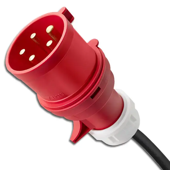 Qoltec Mobile EV charger with adjustable 2in1 Type2 | 11kW | CEE 32A | Wi-fi | LCD | 3 phase | Portable | Wallbox | 5m