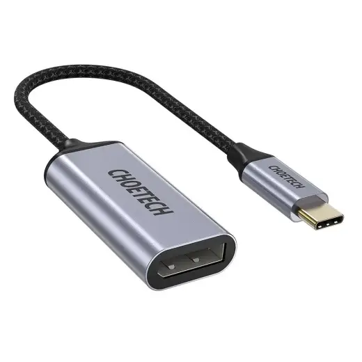 Choetech One-way Cable Adapter from USB Type C (Male) to DisplayPort (Female) 4K 60Hz 20cm gris (HUB-H11)