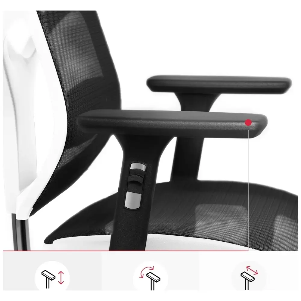 Ergonomic chair Diablo Chairs V-Basic white-black