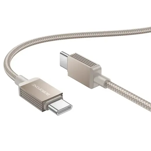Borofone BX120 Placer data transfer and charging cable | USB-C to USB-C | 60W | 1m | gold