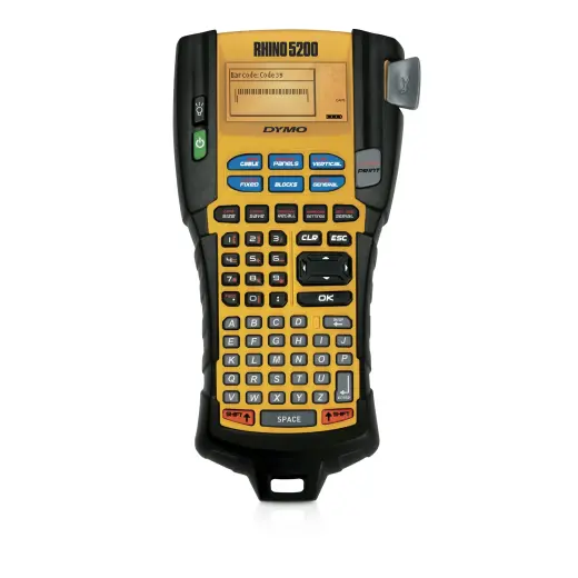 DYMO RHINO 5200 Industrial Label Maker | ABC Keyboard | Labelling Machine for WarehousesLabs and other Industrial Settings