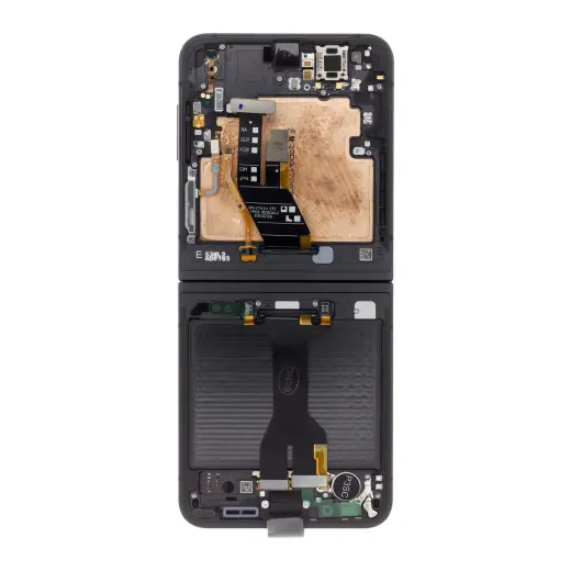 LCD display + Touch Unit + Front Cover Samsung F741 Galaxy Z Flip 6 5G Black (Service Pack)