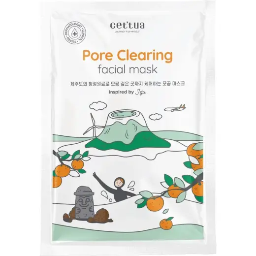 Cettua, Jeju, Pore Cleansing, Sheet Mask, For Face, 20 g