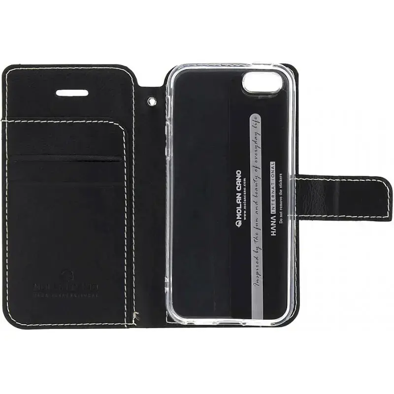 Molan Cano Issue Book Case for Samsung A20e Black