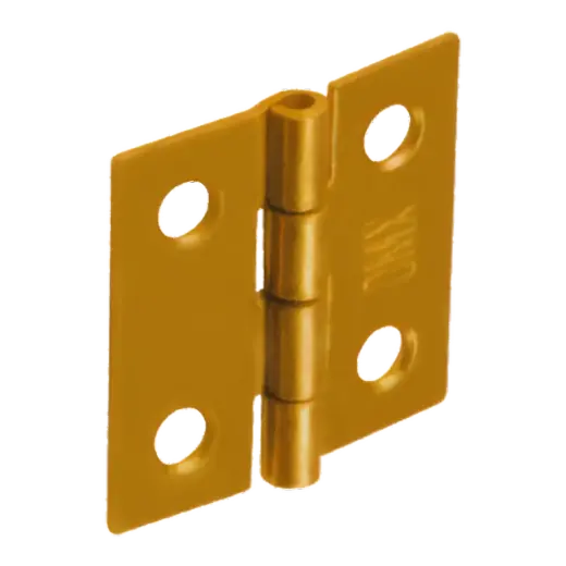 Hinge ZS 25x24x1.0 mm steel, brass-plated (10pcs/set)