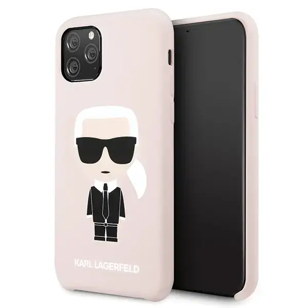 Karl Lagerfeld KLHCN58SLFKPI iPhone 11Pro hardcase light pink Silicone Iconic