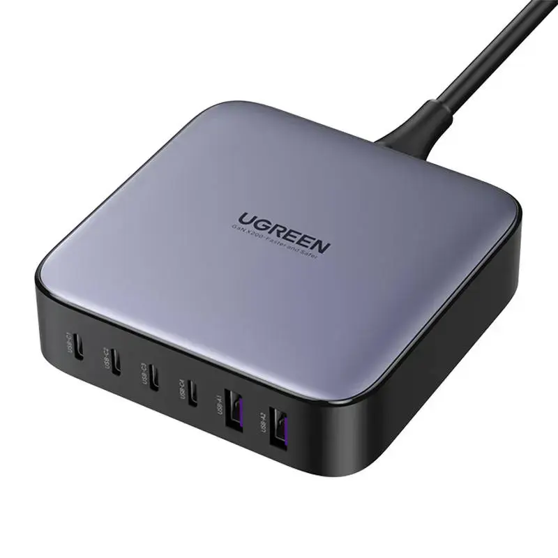 UGREEN, lādētājs, 2xUSB-A, 4xUSB-C, GaN, 200 W